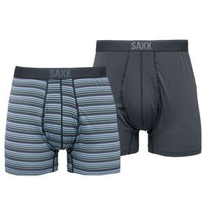 SAXX QUEST 2PK Férfi boxeralsó, sötétszürke, méret kép