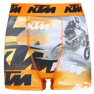KTM SHORTS BMX Fiú boxeralsó, narancssárga, méret 14-16Y kép