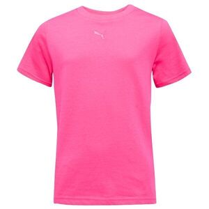 Puma ESSENTIALS CENTERED CAT LOGO TEE G Lány póló, rózsaszín, méret kép
