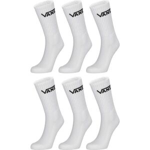 Vans CLASSIC CREW 6 PACK Uniszex zokni, fehér, méret kép