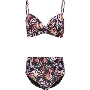 AQUOS SWIMMING DRESS Női kétrészes fürdőruha, fekete, méret kép