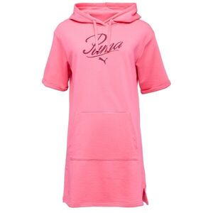 Puma LOGO DRESS KAPUCE Női ruha, rózsaszín, méret kép