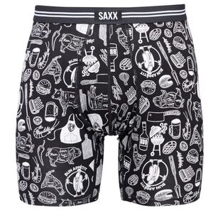 SAXX VIBE XTRA SOFT COMFORT BOXER BRIEF FLY Férfi boxeralsó, fekete, méret kép