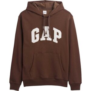 GAP V-HERITAGE LOGO Férfi pulóver, barna, méret kép
