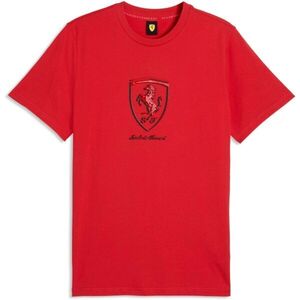 Puma FERRARI TONAL SHIELD TEE Férfi póló, piros, méret kép