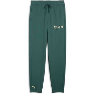 Puma CREW FRENCH TERRY PANT M Férfi nadrág, sötétzöld, méret kép