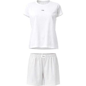 Fila WOMAN JERSEY TOP AND POPLIN SHORTS PYJAMAS Női pizsama, fehér, méret kép