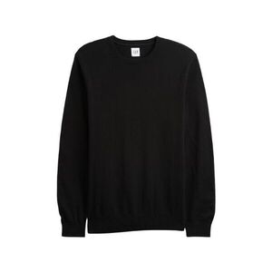 GAP V-FA25 SOLID CORE CREW Férfi kötött pulóver, fekete, méret kép
