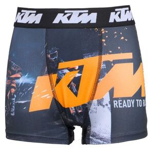 KTM SHORTS DARK KIDS Fiú boxeralsó, fekete, méret 14-16Y kép