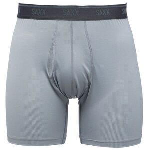 SAXX QUEST QUICK-DRY MESH BOXER BRIEF FLY Funkcionális boxeralsó, szürke, méret kép