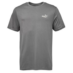 Puma ESSENTIALS SMALL NO.1 LOGO TEE Férfi póló, sötétszürke, méret kép