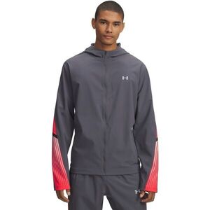 Under Armour VELOCITI STORM HOODED Férfi futódzseki, sötétszürke, méret kép