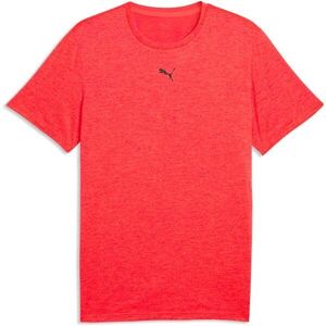 Puma M TAD ESSENTIALS HEATHER CAT TEE Férfi póló, piros, méret kép