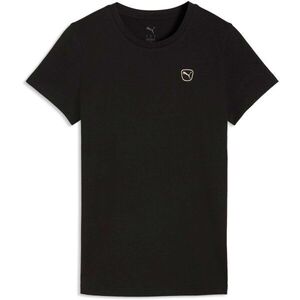 Puma ESS ELEVATED EMBROIDERED TEE Férfi póló, fekete, méret kép
