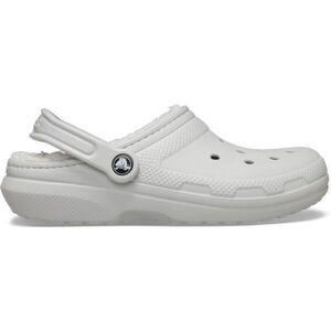 Crocs CLASSIC FUZZ LINED CLOG Női belebújós cipő, szürke, méret 37/38 kép