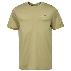 Puma ESSENTIALS 2COLOR SMALL NO 1 LOGO TEE Férfi póló, khaki, méret kép