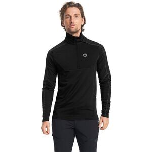 TENSON TXLITE HALF ZIP Férfi pulóver, fekete, méret kép