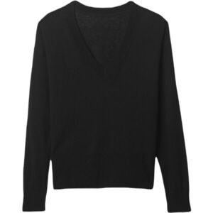 GAP LS LINEN SPLIT Női pulóver, fekete, méret kép