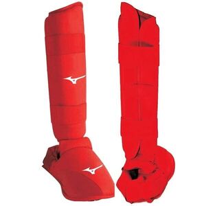 Mizuno KARATE SHIN INSTEP Karate lábvédő, piros, méret kép