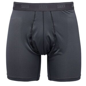 SAXX QUEST QUICK-DRY MESH BOXER BRIEF FLY Funkcionális boxeralsó, fekete, méret kép