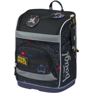 BAAGL ZIPPY PLUS PIXEL SPACE Iskolatáska, fekete, méret kép