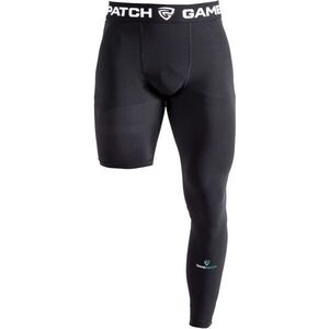 GAMEPATCH SINGLE-LEG TIGHTS LEFT Kompresziós uniszex leggings, fekete, méret kép