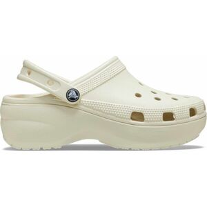 Crocs CLASSIC PLATFORM CLOG W Női papucs, bézs, méret 39/40 kép