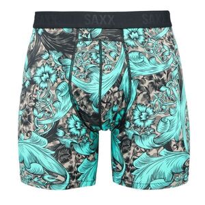 SAXX SMOOTH FLEX LIGHT COMPRESSION BOXER BRF Férfi kompressziós boxeralsó, türkiz, méret kép