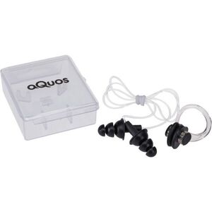 AQUOS EAR PLUG + NOSE CLIP SET Füldugó és orrcsipesz, fekete, méret kép