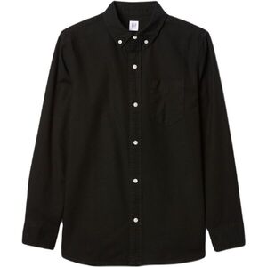 GAP FA24 LS OXFORD Fiú ing, fekete, méret kép
