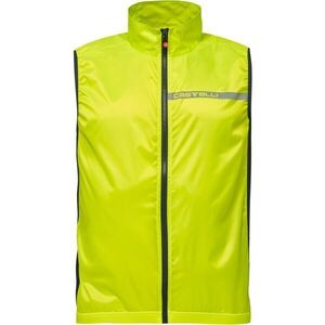 Castelli SQUADRA VEST Férfi kerékpáros mellény, fényvisszaverő neon, méret kép