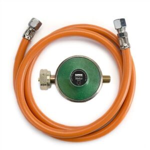 GIMEG REGULATOR 30 MBAR Nyomásszabályozó tömlővel, narancssárga, méret kép