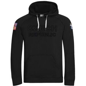 Střída CZECH HOODY Férfi pulóver, fekete, méret kép