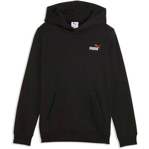 Puma ESS+2 COL SMALL LOGO HOODIE FL Férfi pulóver, fekete, méret kép