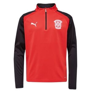Puma TEAMLIGA 1/4 ZIP TOP JR Férfi futball pulóver, piros, méret kép