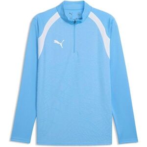 Puma TEAMFINAL TRAINING 1/4 ZIP TOP Férfi sportfelső, világoskék, méret kép