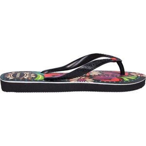 HAVAIANAS TOP LOGO METALLIC Női papucs, fekete, méret 43/44 kép