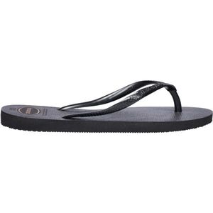 HAVAIANAS SLIM GLOSS Női flip-flop papucs, fekete, méret 37/38 kép