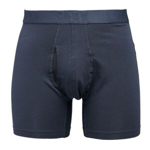 SAXX DROPTEMP COOLING COTTON BOXER BRIEF FLY Férfi funkcionális boxeralsó, sötétkék, méret kép