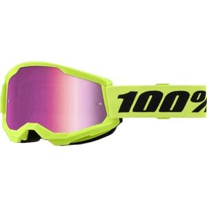 100% STRATA 2 Downhill szemüveg, fényvisszaverő neon, méret kép