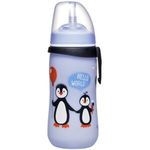 NIP STRAW CUP PP 330ML Szívószálas kulacs, kék, méret kép