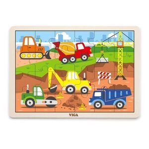 VIGA CONSTRUCTION Fa puzzle gyermekeknek, mix, méret kép