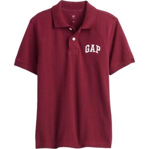 GAP V-FRCH SS LOGO POLO Fiú galléros póló, piros, méret kép