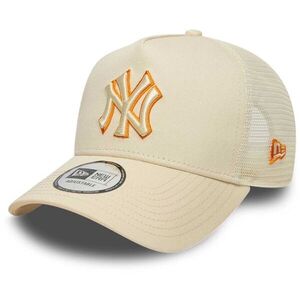 New Era NEW YORK YANKEES MLB OUTLINE 9FORTY TRUCKER Baseball sapka, bézs, méret UNI kép