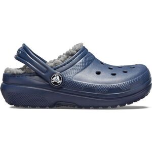 Crocs CLASSIC LINED CLOG T Lány belebújós cipő, sötétkék, méret 22/23 kép