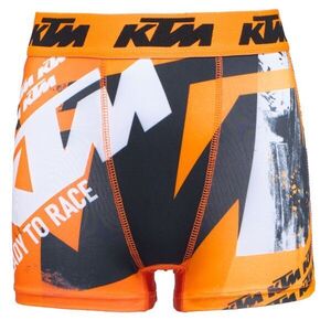 KTM SHORTS NORMY KIDS Fiú boxeralsó, narancssárga, méret 10-12Y kép