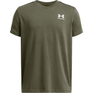 Under Armour SPORTSTYLE TAPED Fiú póló, sötétzöld, méret M kép