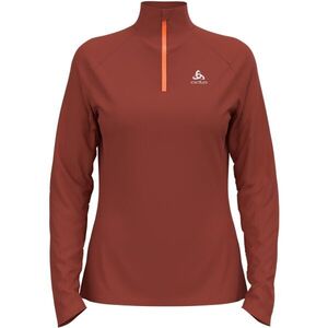 Odlo W MID LAYER 1/2 ZIP ESSENTIALCERAMIWARM Női felső, piros, méret kép