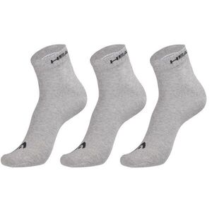 Head QUARTER 3P UNISEX Unisex zokni, szürke, méret 35-38 kép