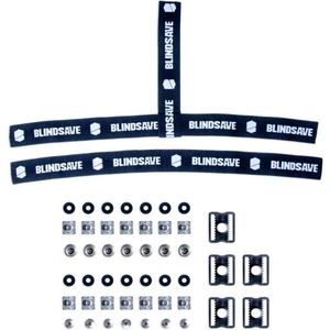 BLINDSAVE ORIGINAL STRAPS & BUCKLES Maszkhoz való rögzítőkészlet, fekete, méret kép